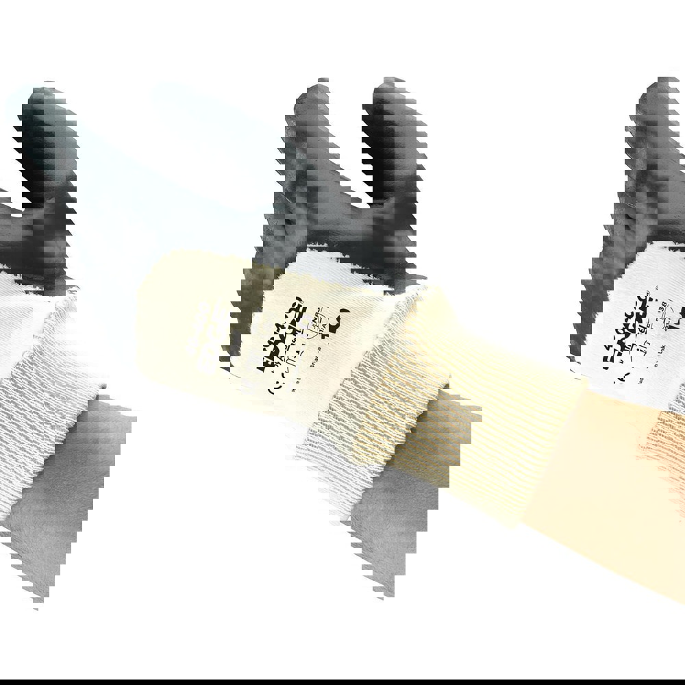 Series 40-400 General Purpose Work Gloves: Medium/Large, Nitrile-Coated Split Leather